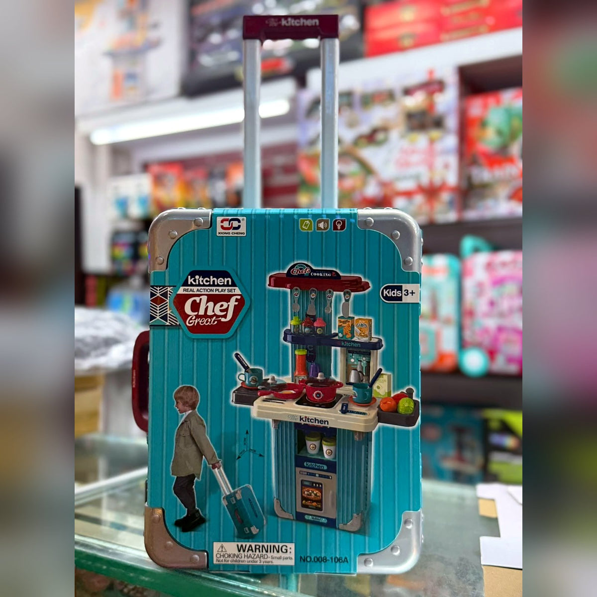 Cocina de Juguete Tipo Maleta con Luces y Sonido