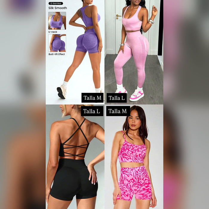 Conjunto Deportivo para Mujer Top y Short o Leggings