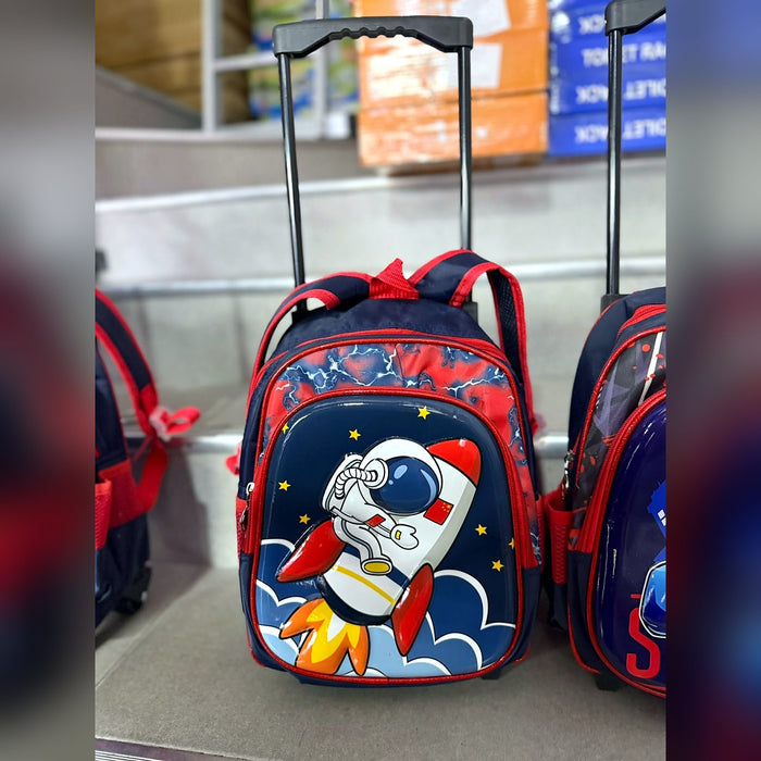 Morral Escolar con Ruedas y Diseño 3D