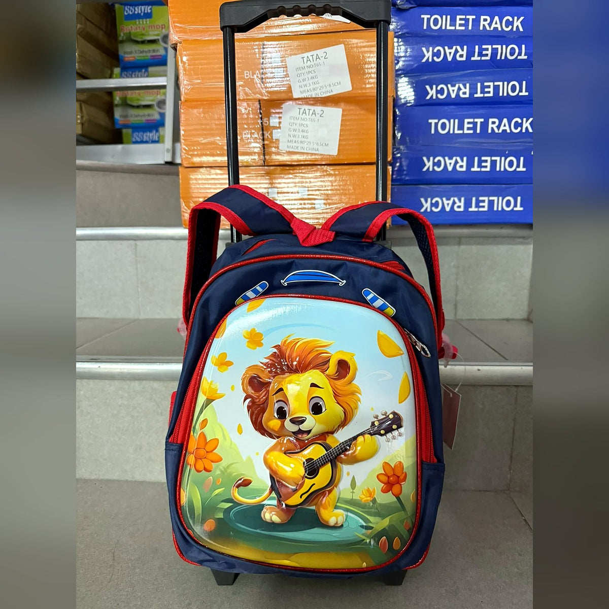 Morral Escolar con Ruedas y Diseño 3D