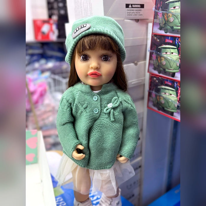 Muñeca Reborn Niña con Ropa de Moda y Accesorios