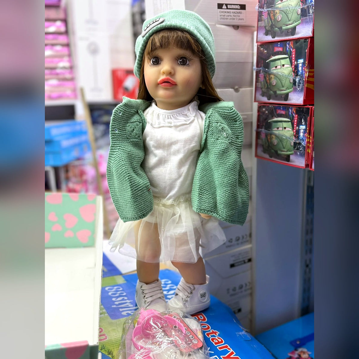 Muñeca Reborn Niña con Ropa de Moda y Accesorios