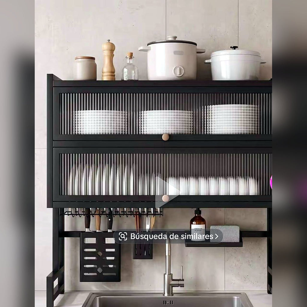 Organizador de Cocina con Puertas y Escurridor
