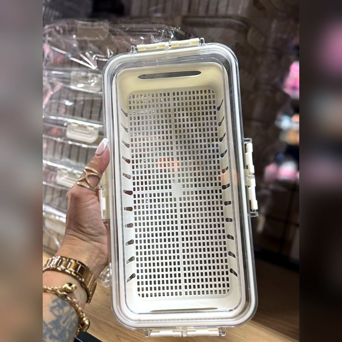 Recipiente Hermético con Colador para Nevera